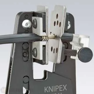 Nužievintojas laidui universalus, dvispalvis, Knipex