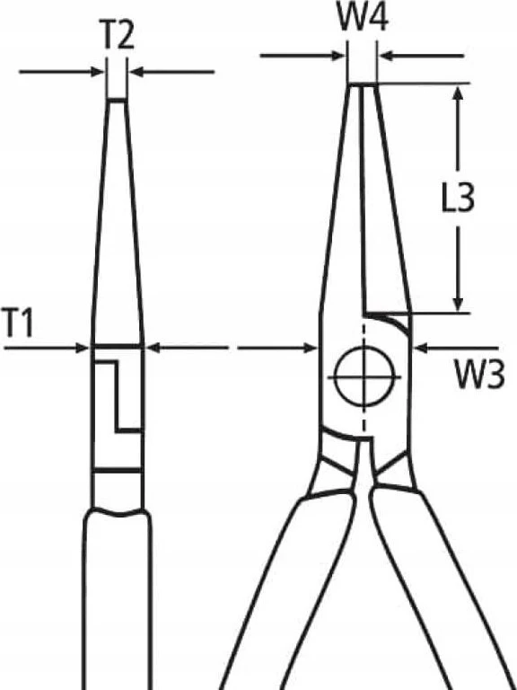 Replės ilgomis žiaunomis KNIPEX 2801