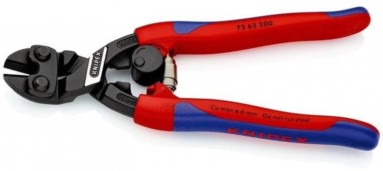 Žnyplės šoninio kirpimo 200mm D6mm, Knipex