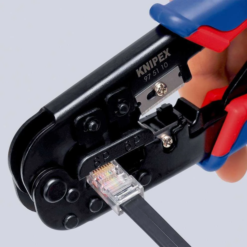 Knipex Presavimo replės telefono kištams Western 190mm (97 51 10)