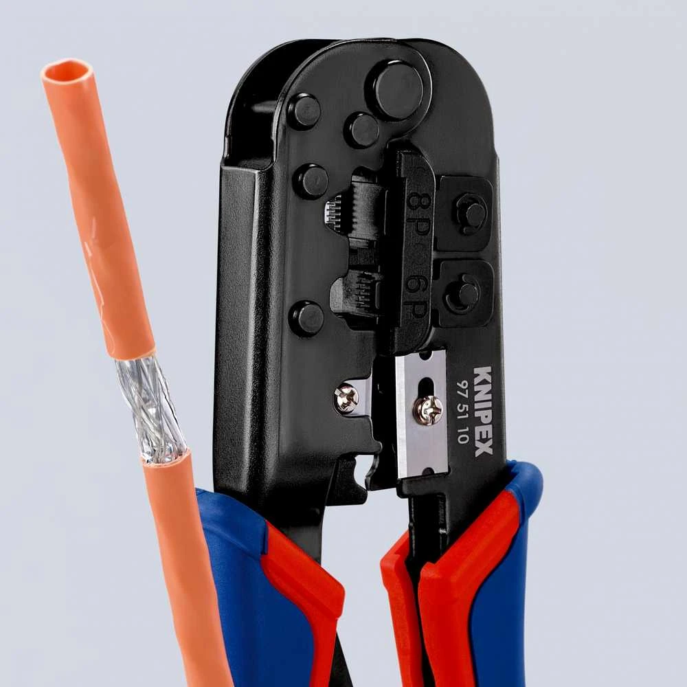 Knipex Presavimo replės telefono kištams Western 190mm (97 51 10)