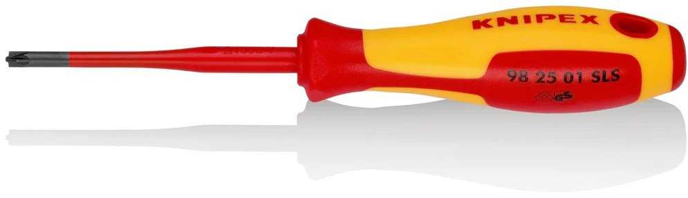 KNIPEX 982501SLS – izoliuotas Pozidriv (kryžminis) PZ/S1 atsuktuvas, 187mm, 1000 V