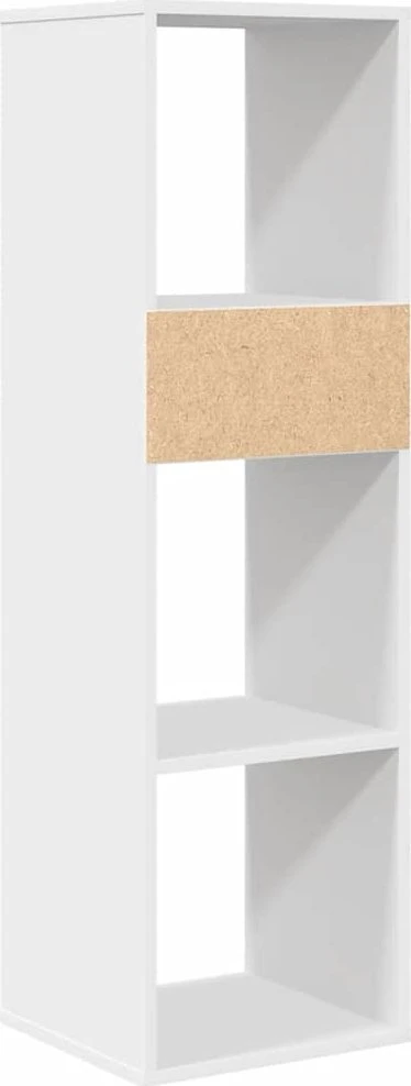 Spintelė knygoms, baltos spalvos, 34x31x112 cm, MDP