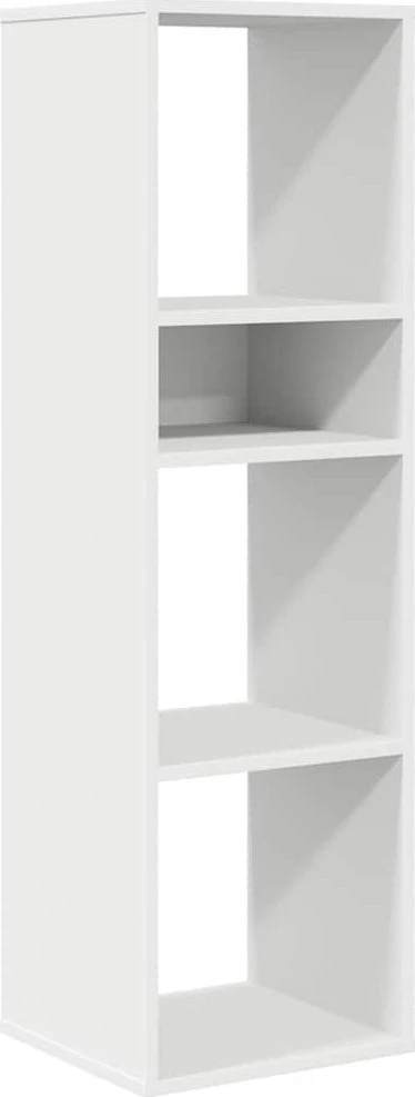 Spintelė knygoms, baltos spalvos, 34x31x112 cm, MDP
