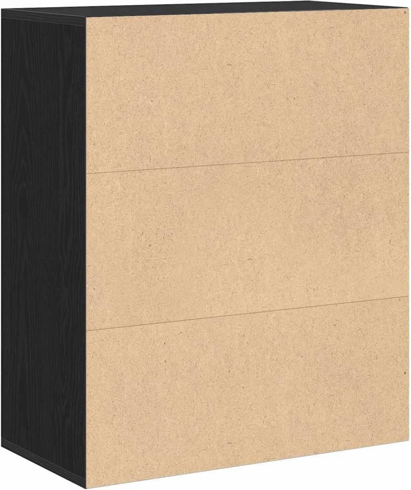 Spintelė knygoms, juodos spalvos, 60x30x71,5 cm, MDP
