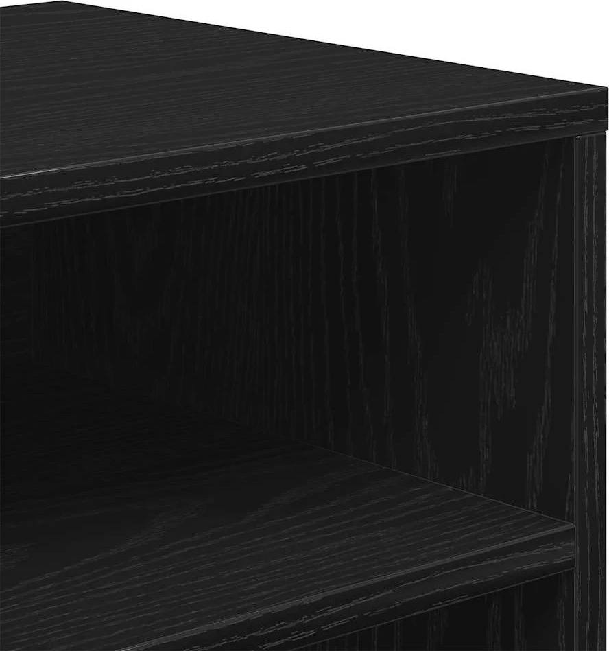 Spintelė knygoms, juodos spalvos, 66x31x80 cm, MDP