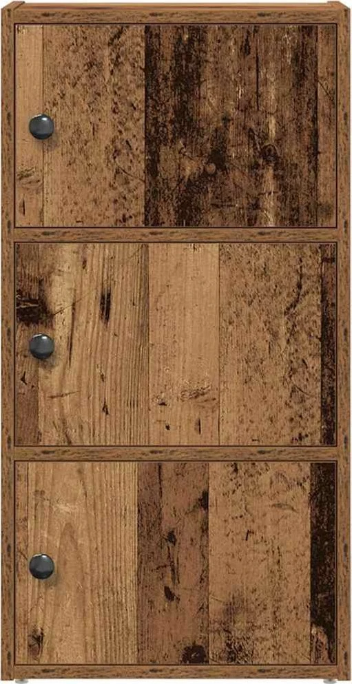 Knygų spinta, sendintos medienos, 40x24x77cm, apdirbta mediena
