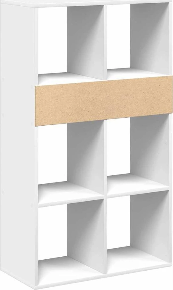 Spintelė knygoms, baltos spalvos, 66x31x112 cm, MDP