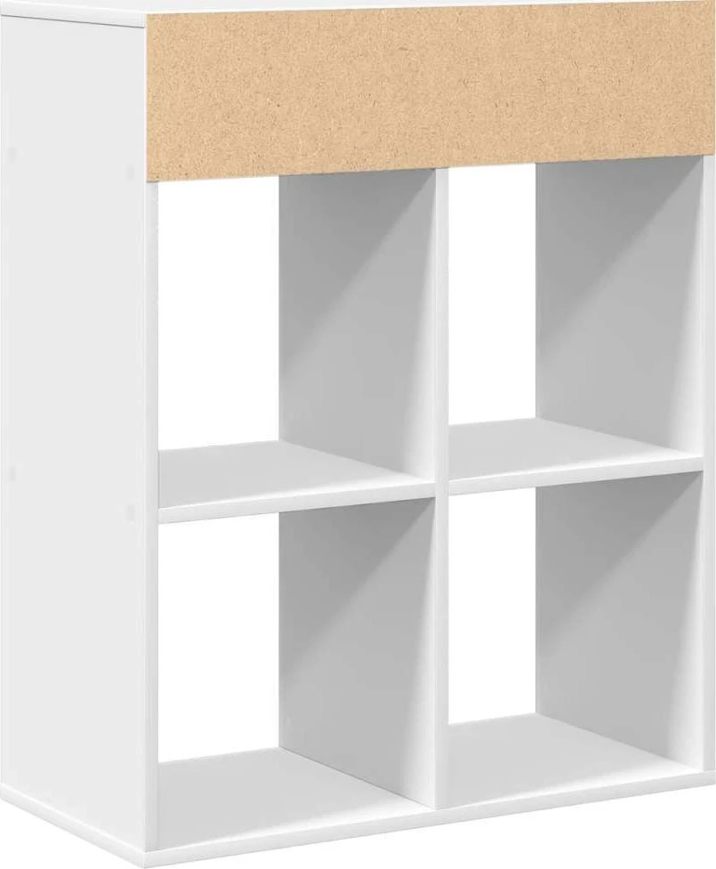 Spintelė knygoms, baltos spalvos, 66x31x80 cm, MDP