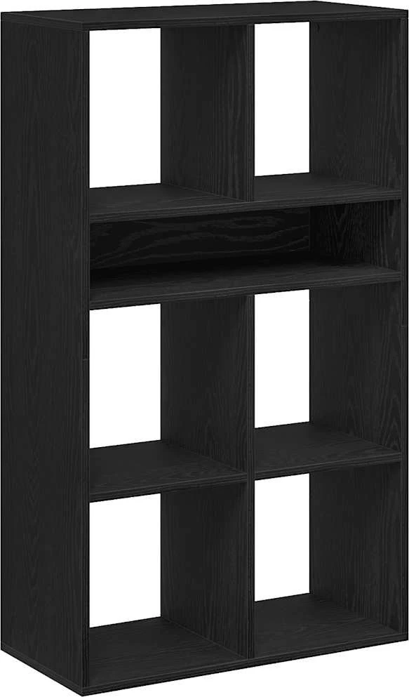 Spintelė knygoms, juodos spalvos, 66x31x112 cm, MDP
