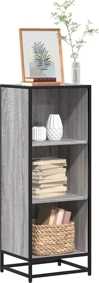 knygų spintelė pilka Sonoma 40x35x107,5 cm inžinierinė mediena