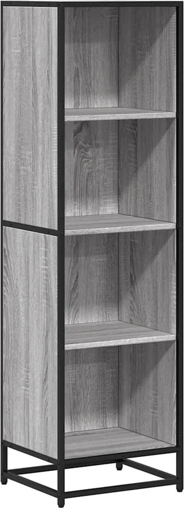 knygų spintelė Pilka Sonoma 40x35x139 cm Engineered Wood
