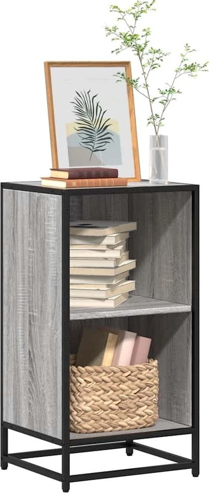 knygų spintelė Pilka Sonoma 40x35x76 cm Engineered Wood
