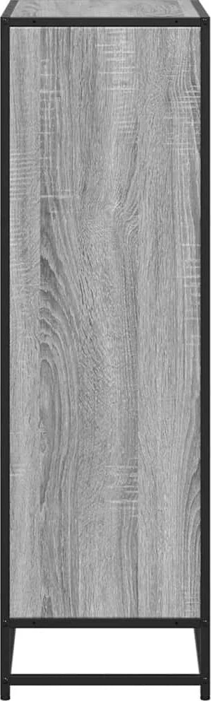 knygų spintelė pilka Sonoma 65,5x33x107,5cm inžinierinė mediena