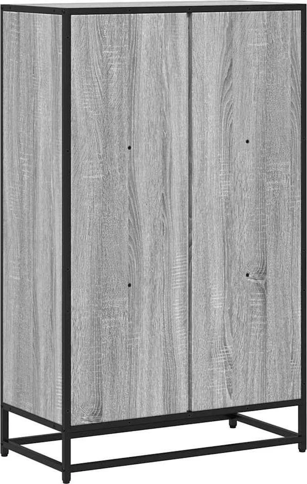 knygų spintelė pilka Sonoma 65,5x33x107,5cm inžinierinė mediena