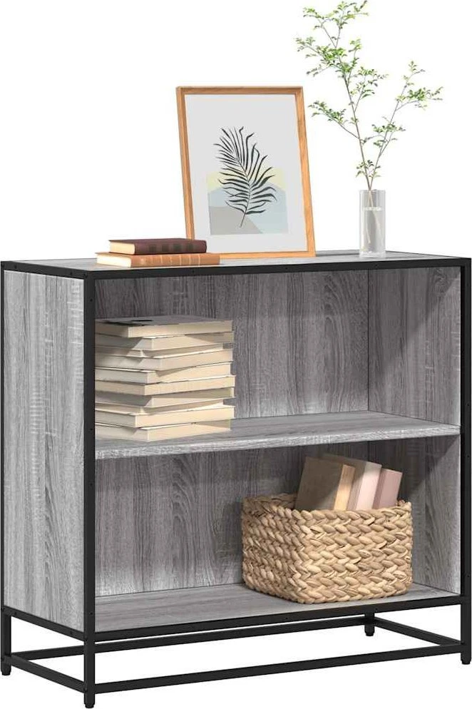 knygų spintelė pilka Sonoma 80,5x35x76 cm inžinierinė mediena