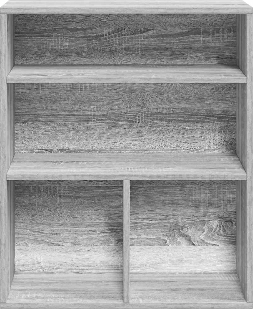 Spintelė knygoms, pilka ąžuolo, 60x30x71,5 cm, mediena