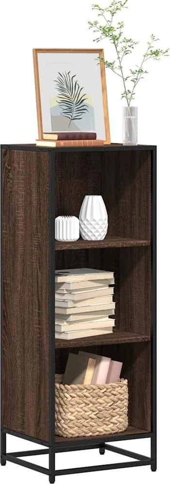 knygų spintelė Rudas ąžuolas 40x35x107,5 cm Inžinerinė mediena