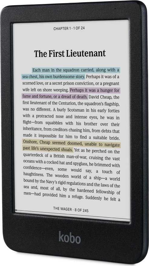 Rakuten Kobo Clara Colour e-book reader Jutiklinis ekranas 16 GB Wi-Fi Juodas