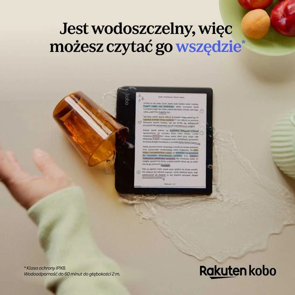 E-Skaityklė Kobo Libra Colour, baltos spalvos