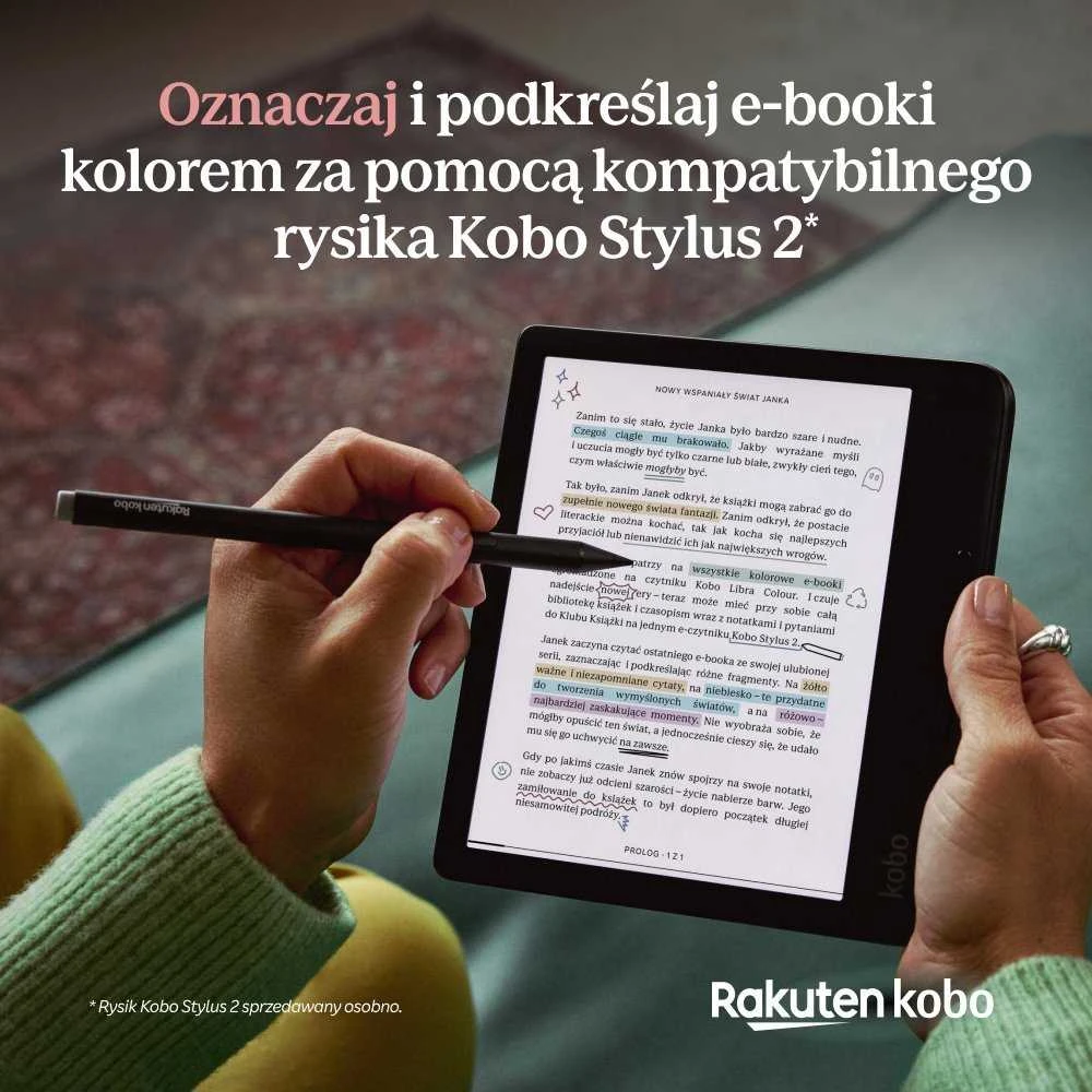 E-Skaityklė Kobo Libra Colour, juodos spalvos