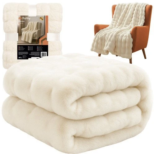 Blanket 1.6x1m baltas Ruhhy 26493