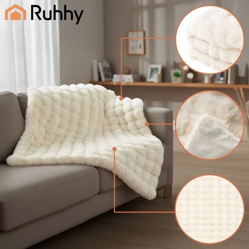 Blanket 1.6x1m baltas Ruhhy 26493