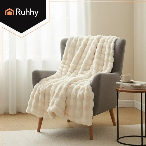 Blanket 1.6x1m baltas Ruhhy 26493