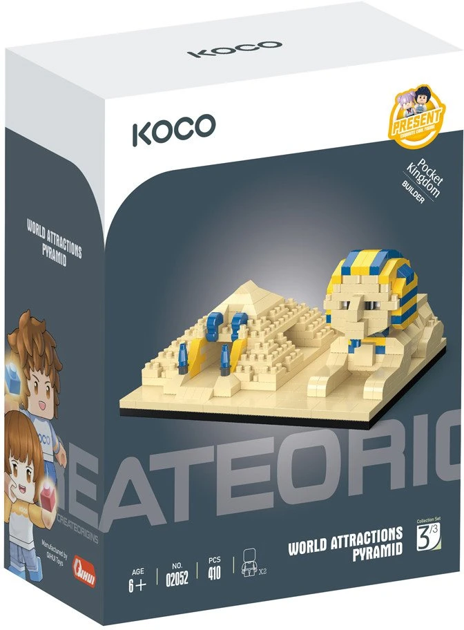 Immaster KOCO klocki Piramidy 410el 02052 43074 /32
