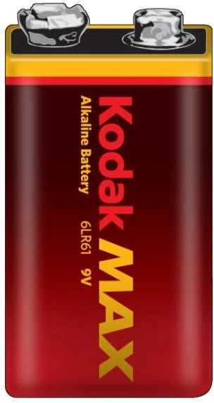 KODAK Max 6LR61 9V Elementas