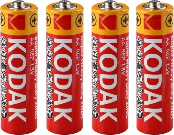 Kodak AA R6 cinko baterijos, 4 vnt. serija