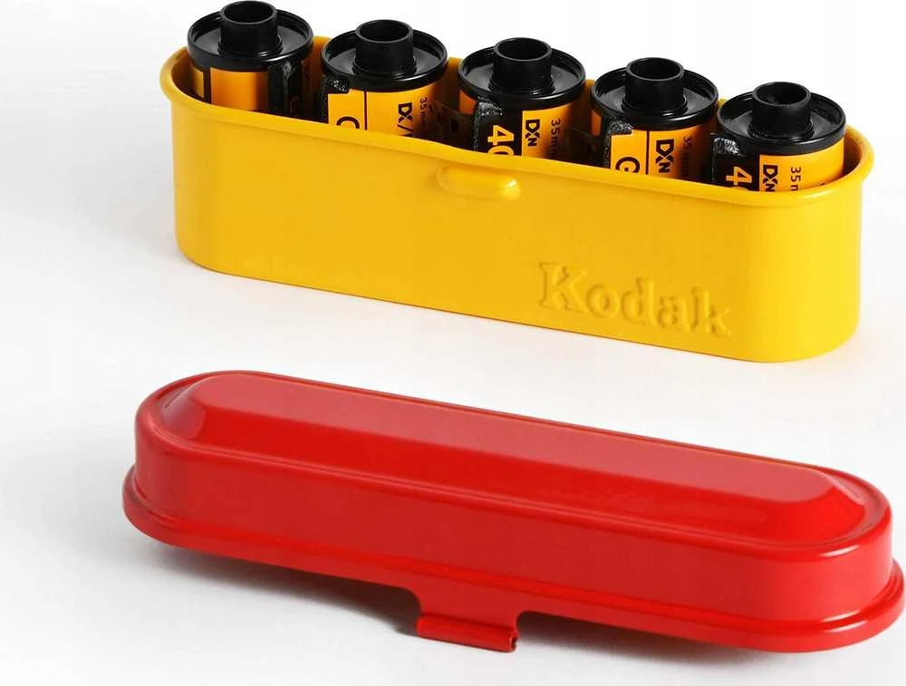 Kodak Film Case 135 (mažas) raudona/geltona
