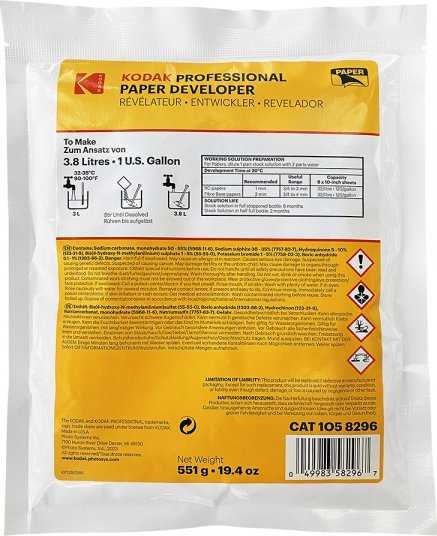 Kodak Professional Dektol popieriaus ryškinimo milteliai 3,8 l