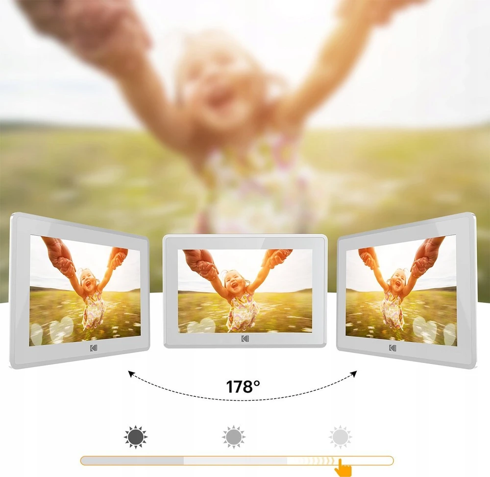 Nuotraukų rėmelis Kodak LED HD 10" WiFi 16GB RCF-106H Baltas