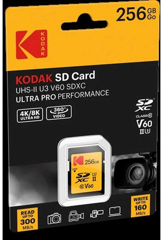 Kodak 256GB SD kortelė pakuotėje