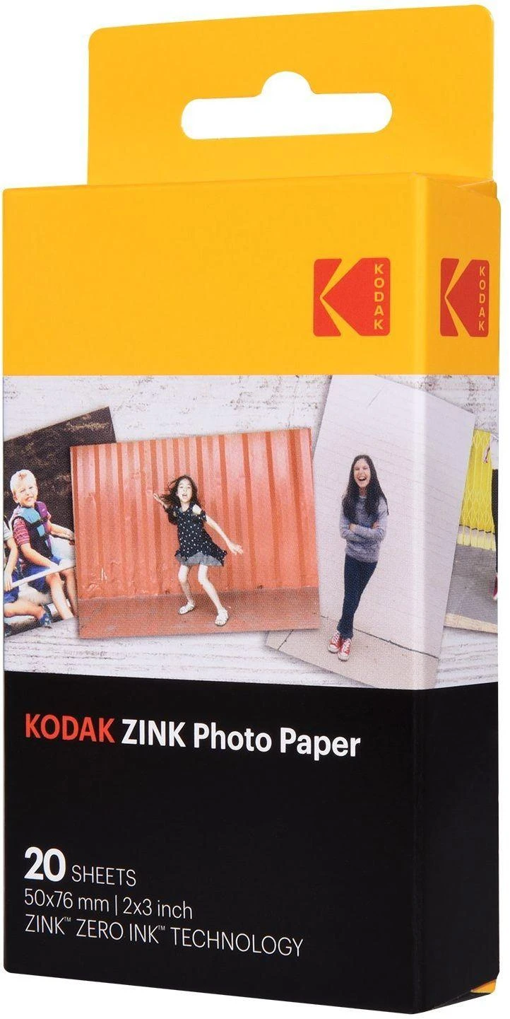 Foto popierius Kodak ZINK momentinėms nuotraukoms, 5x7.6 cm, 20 vnt.