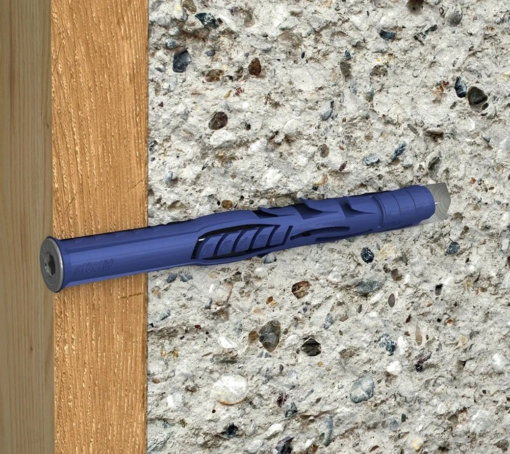 Nailoninis kaištis su varžtu RawlPlug R-FF1-N-08L140; 7,8x140 mm; 5,8x147 mm; T30; 50 vnt.