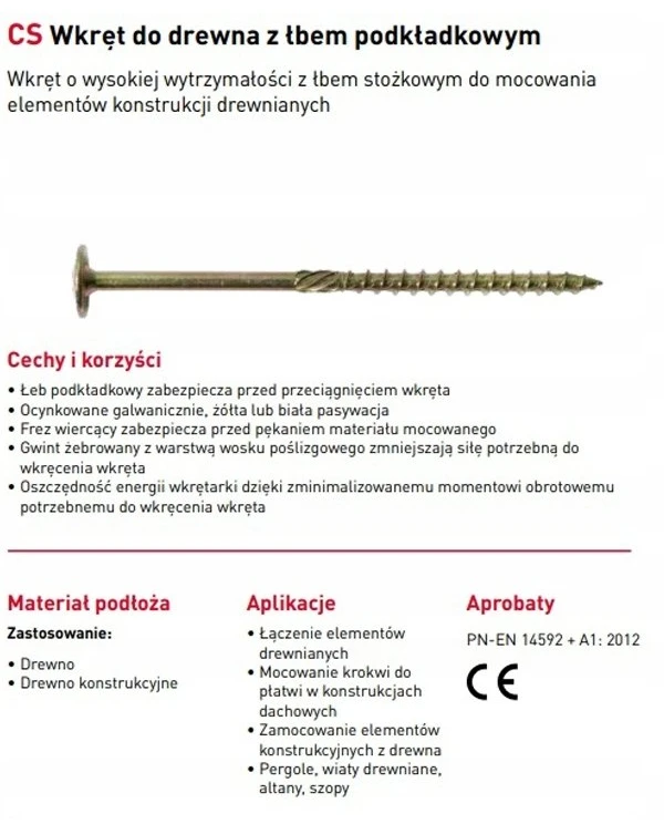 Koelner/Rawlplug Konstrukcinis medsraigtis 8x180 mm poveržlės galvute - 0,05 ts