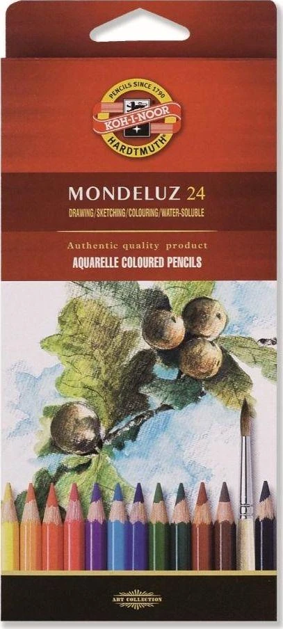 Spalvoti akvareliniai pieštukai KOH-I-NOOR, (24) 1301-201