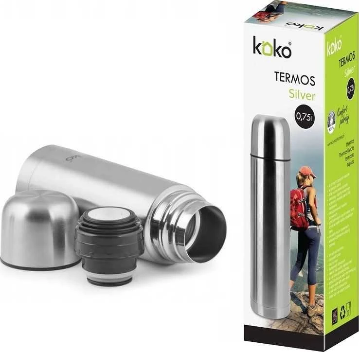 KOKO Termos turistinis KO-6422 0.75 l Sidabrinė