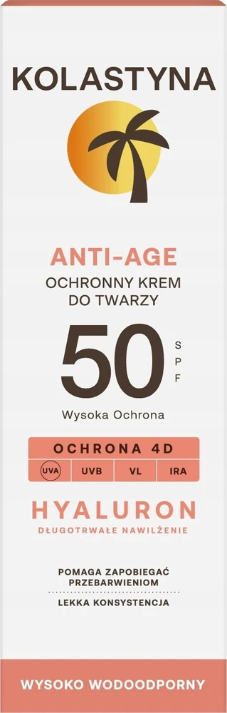 Kolastyna Opalanie KOLASTYNA ĮDEGIO KOLASTYNA Apsauginis veido kremas nuo senėjimo SPF50 50ml