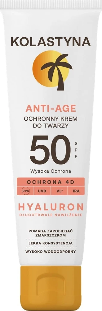 Kolastyna Opalanie KOLASTYNA ĮDEGIO KOLASTYNA Apsauginis veido kremas nuo senėjimo SPF50 50ml