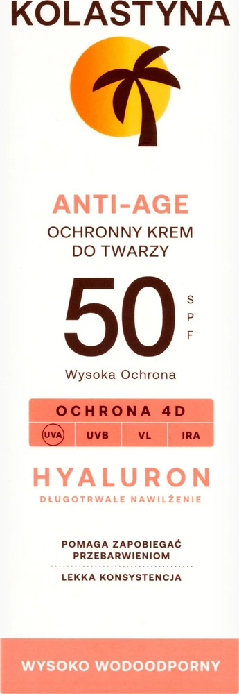 Kolastyna Opalanie KOLASTYNA ĮDEGIO KOLASTYNA Apsauginis veido kremas nuo senėjimo SPF50 50ml