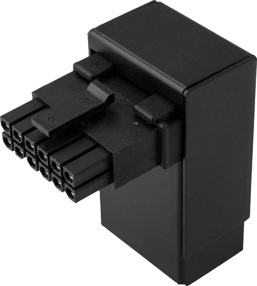 Kolink Core Pro 12V-2×6 90 Degree Adapteris – Type 2, juodos spalvos