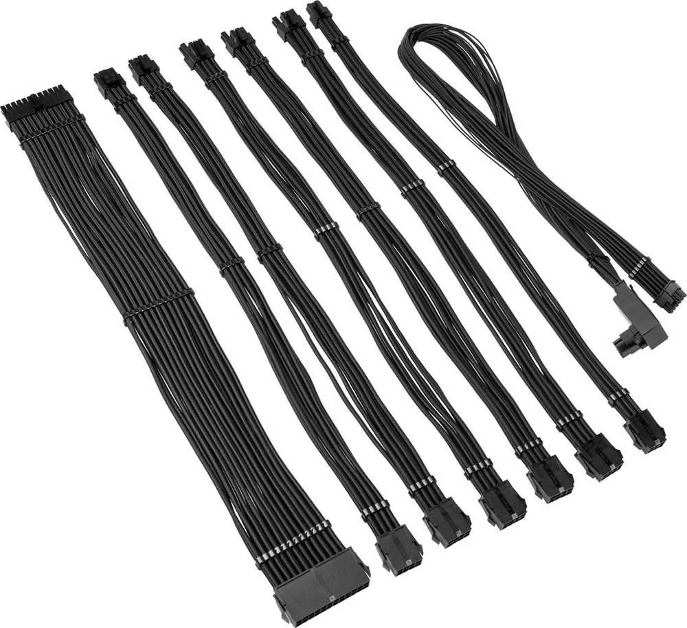 Kolink Core Pro Braided Cable Extension Kit 12V-2×6 Type 2 – Jet Juodas