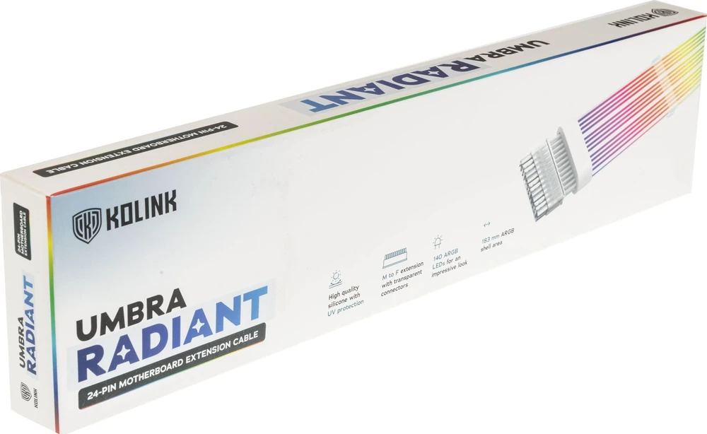 „Kolink Umbra Radiant ARGB“ 24 kontaktų pagrindinės plokštės prailginimo kabelis