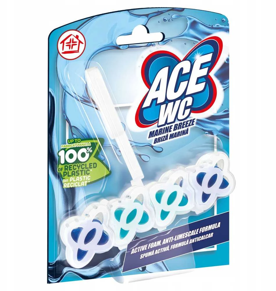 WC tualeto gaiviklis-valiklis ACE, Marine breeze, 48 g