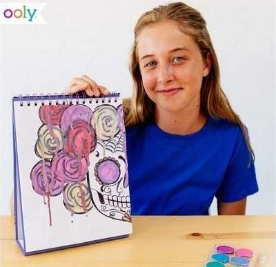 Kolorowe Baloniki Spalvingi balionai Sketch&Snow blokas su stovu - Dangaus žvaigždės