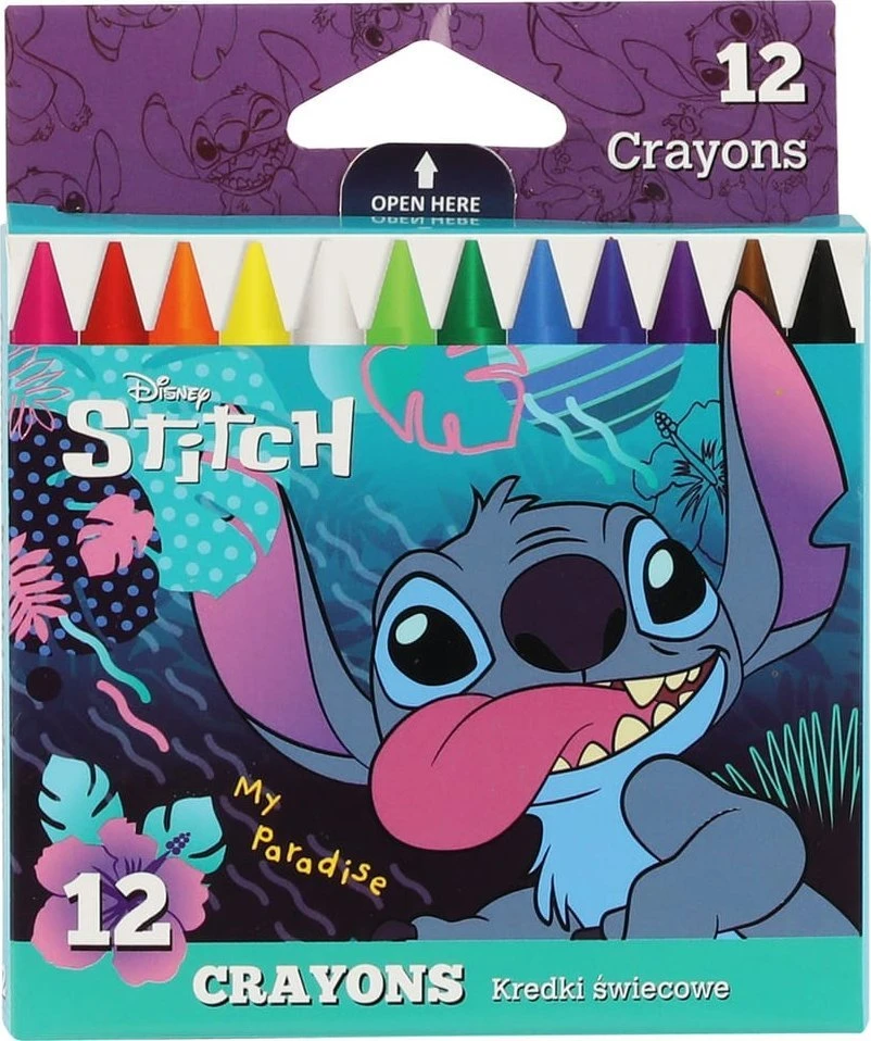 Kreidelės Disney Stitch 12spalvų