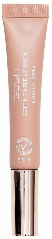 Gosh Soft'n Tinted Vegan semi-transparent Lūpų balzamas 002 Nougat SPF 15, 8 ml